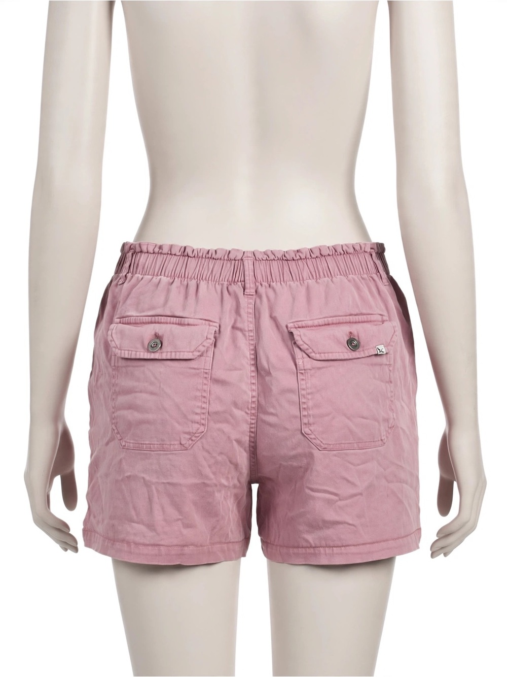 Eddie Bauer Women's Pink Elastic Waist Utility Shorts Size Large